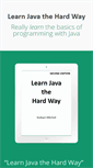 Mobile Screenshot of learnjavathehardway.org